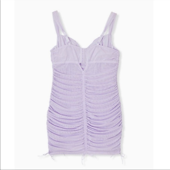 Torrid size 2 Purple lilac drawstring underwire chemise - Picture 2 of 8